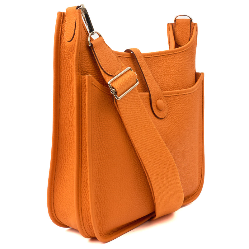 Picture of Hermes Cross Body Evelyne 29 in Classic Orange, Clemence Leather