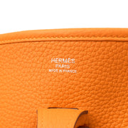 Picture of Hermes Cross Body Evelyne 29 in Classic Orange, Clemence Leather