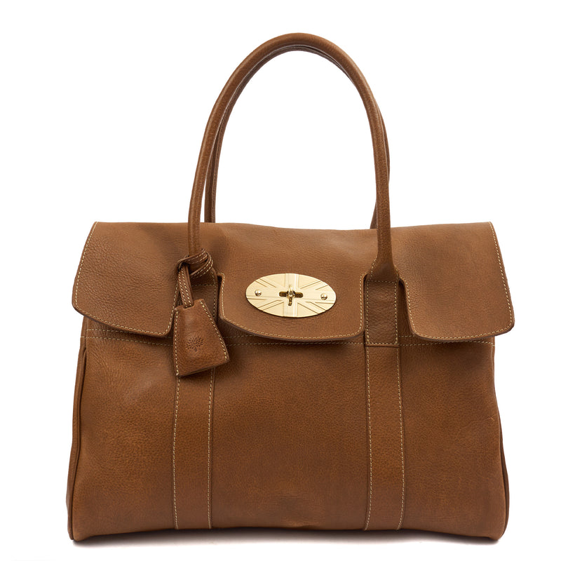 Picture of Mulberry Tote Bayswater Heritage in Oak, Calfskin Leather