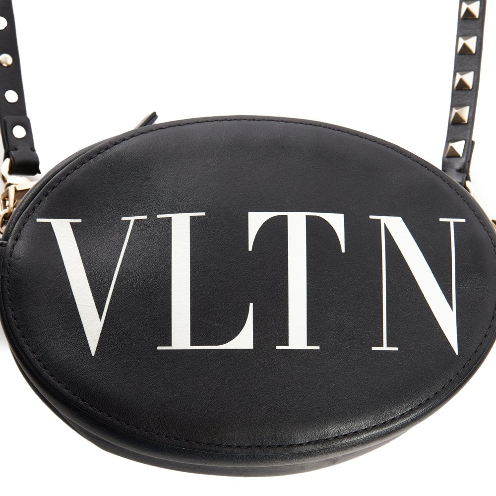 Valentino Cross Body V Logo Crossbody in Black, Calfskin | The