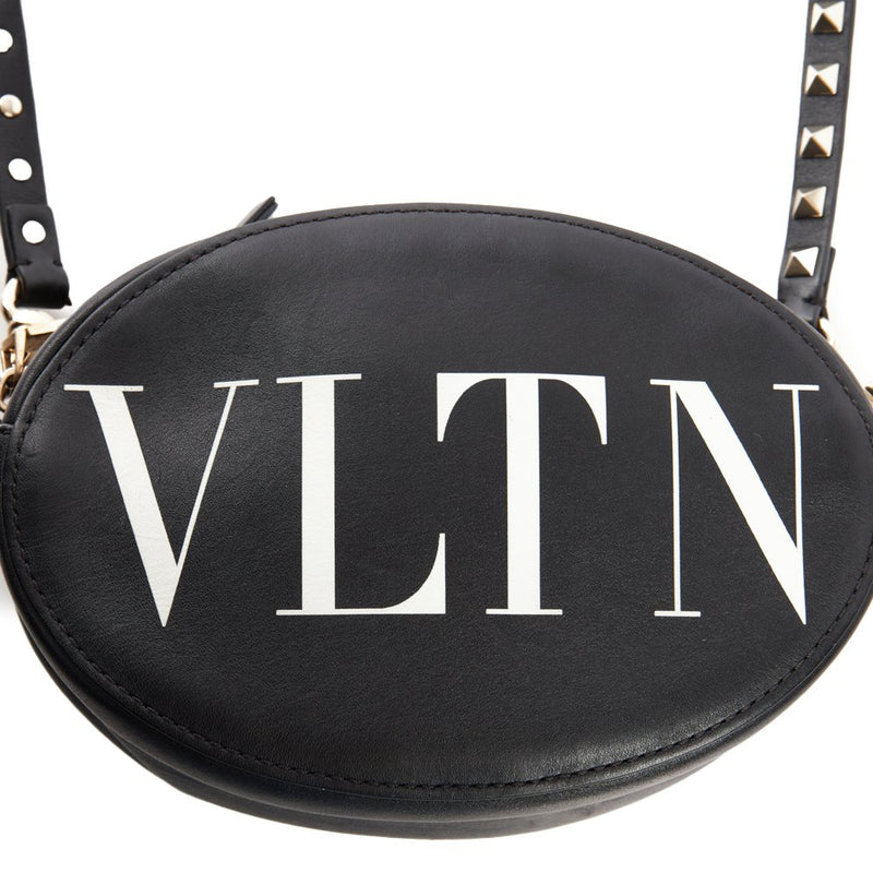 Picture of Valentino Cross Body V Logo Crossbody in Black, Calfskin