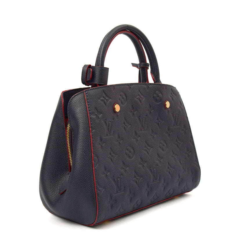 Picture of Louis Vuitton Cross Body Montaigne BB in Blue, Empreinte Leather
