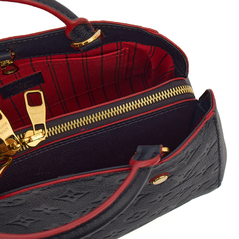 Picture of Louis Vuitton Cross Body Montaigne BB in Blue, Empreinte Leather