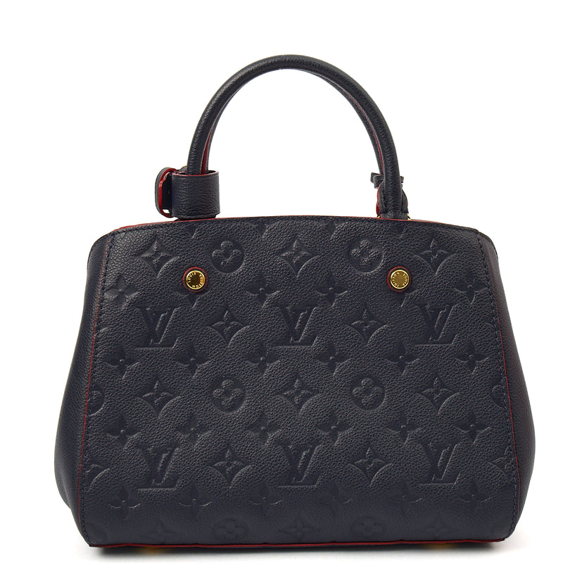 Picture of Louis Vuitton Cross Body Montaigne BB in Blue, Empreinte Leather