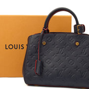 Picture of Louis Vuitton Cross Body Montaigne BB in Blue, Empreinte Leather