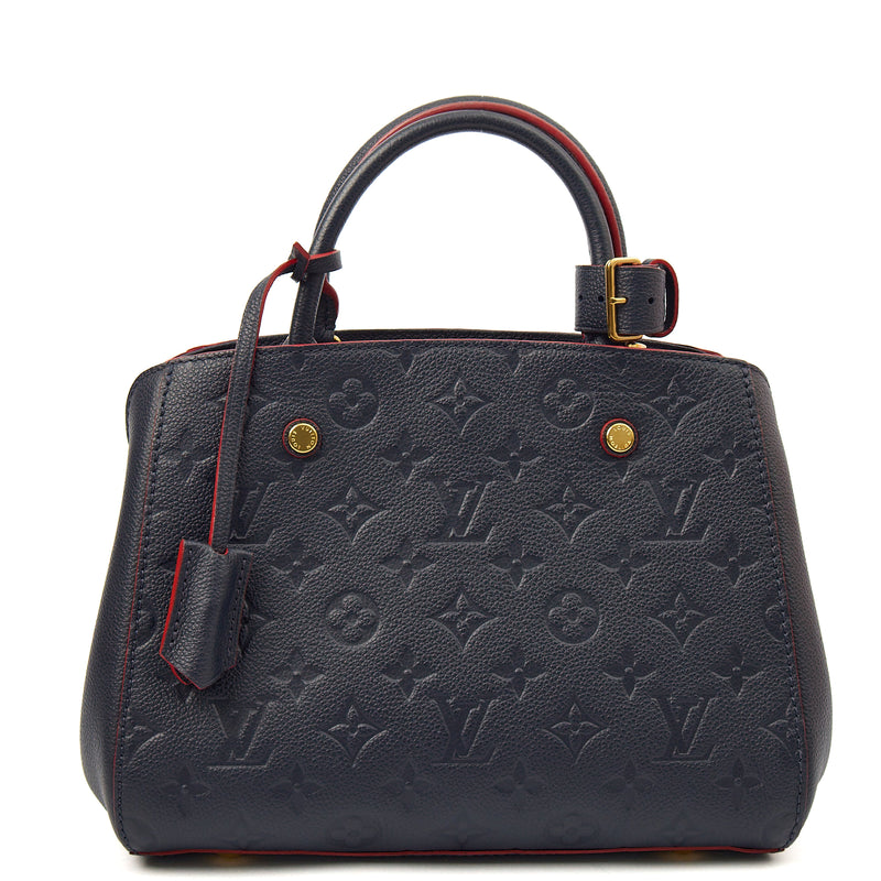 Picture of Louis Vuitton Cross Body Montaigne BB in Blue, Empreinte Leather