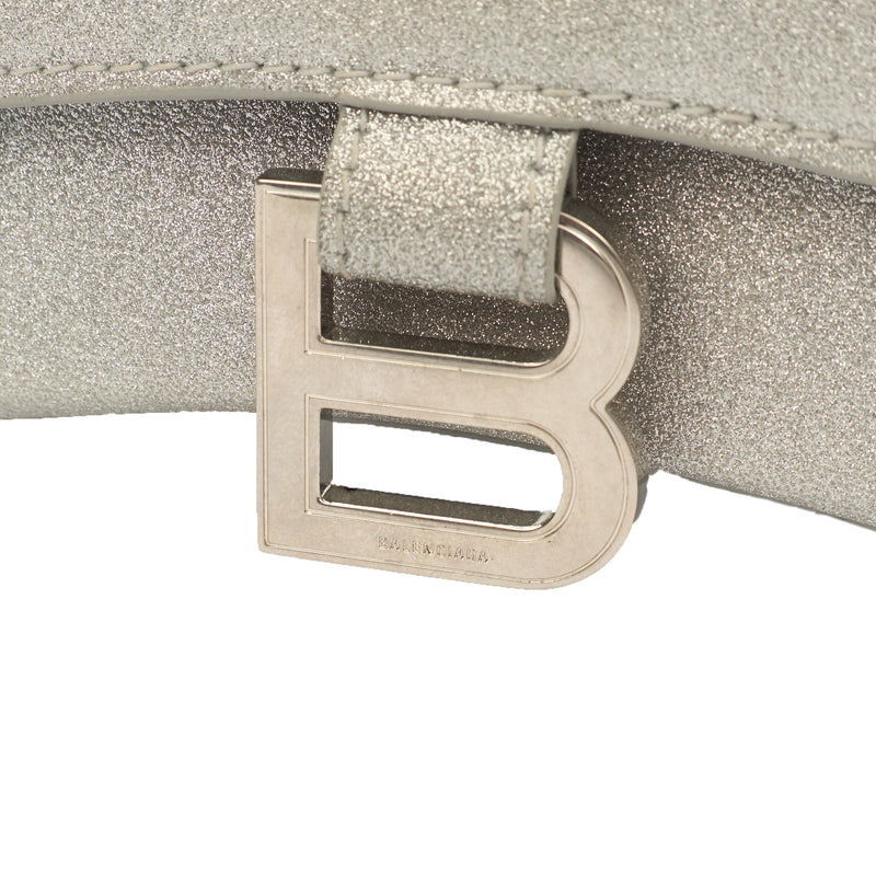 Picture of Balenciaga Top Handle Hourglass Top Handle XS in Metallic, Other