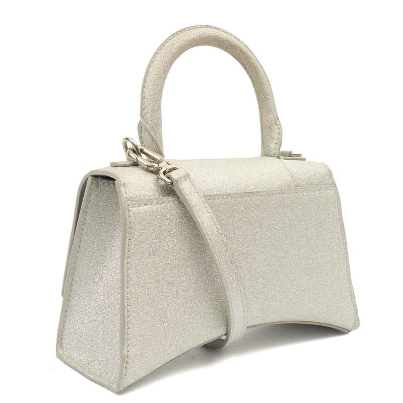 Picture of Balenciaga Top Handle Hourglass Top Handle XS in Metallic, Other