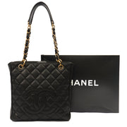 Picture of Chanel Tote Petite Shopping Tote in Black, Caviar Leather