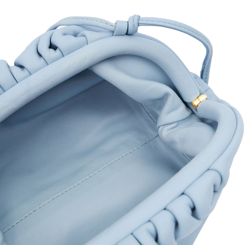 Picture of Bottega Veneta Cross Body The Pouch - Mini in Blue, Leather