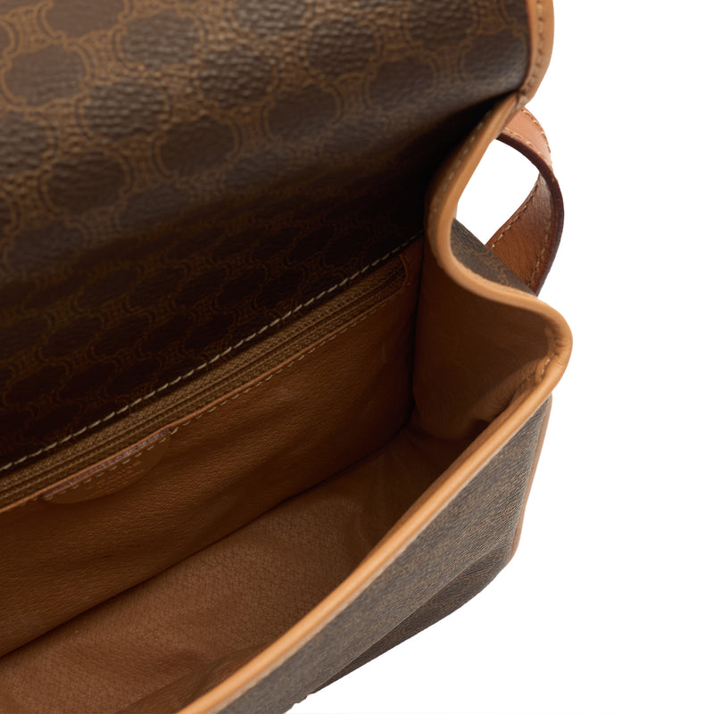 Picture of Celine Cross Body Vintage Crossbody in Brown, Fabric