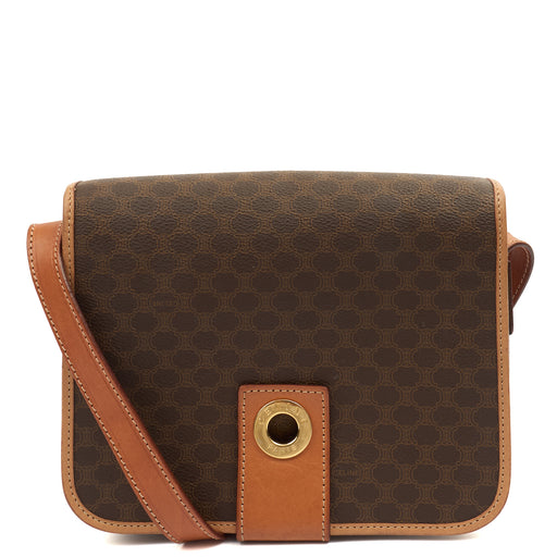Picture of Celine Cross Body Vintage Crossbody in Brown, Fabric