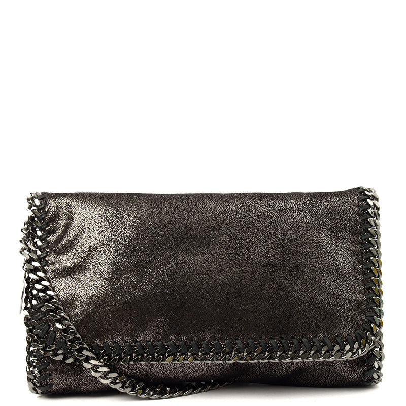 Picture of Stella McCartney Shoulder Bag Falabella Clutch in Metallic, Fabric