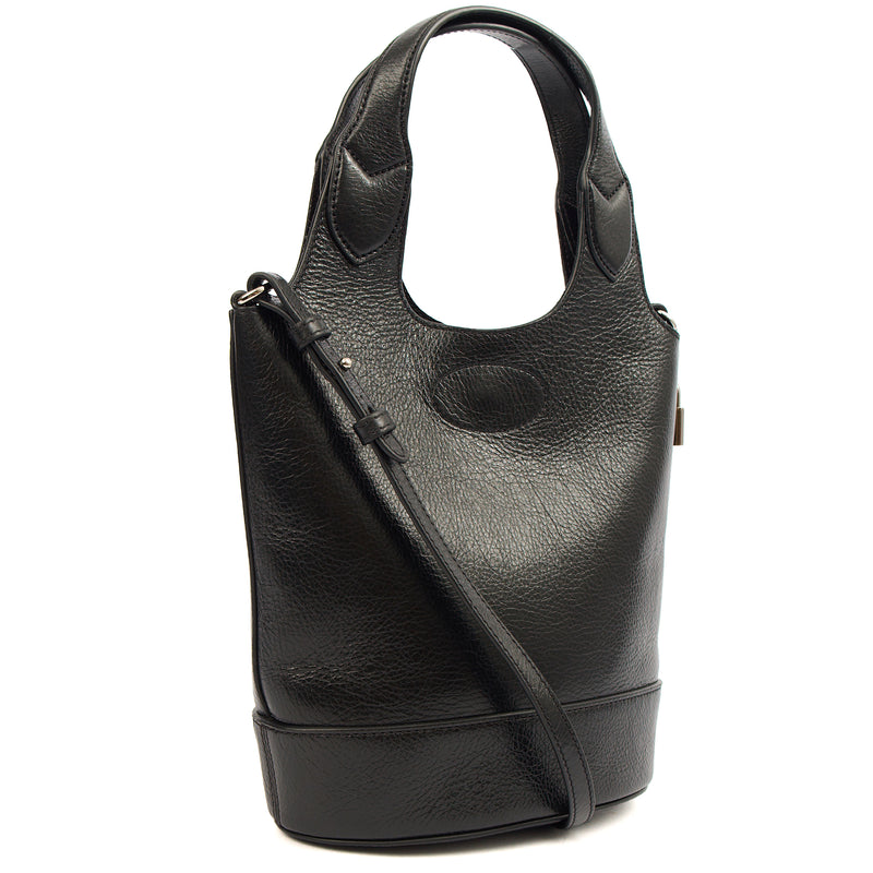 Picture of Mulberry Bucket Bag Lily - Tote  in Black, Crinkle Patent