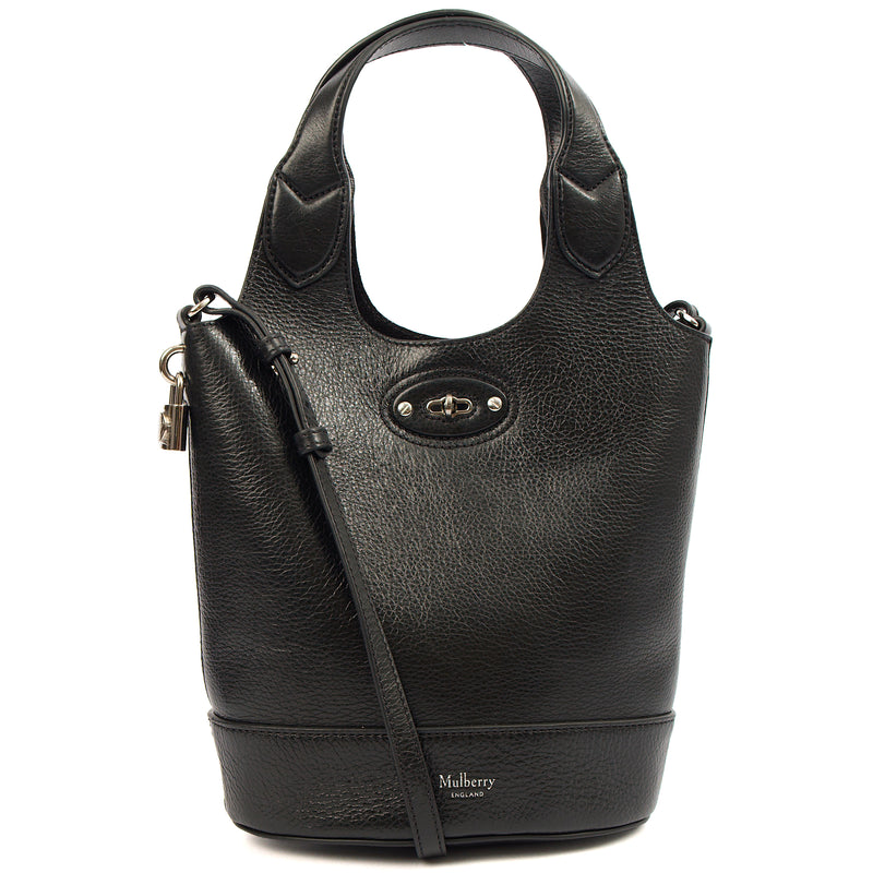 Picture of Mulberry Bucket Bag Lily - Tote  in Black, Crinkle Patent