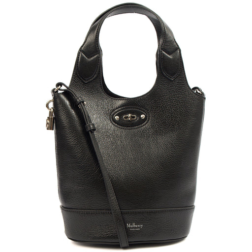 Picture of Mulberry Bucket Bag Lily - Tote  in Black, Crinkle Patent