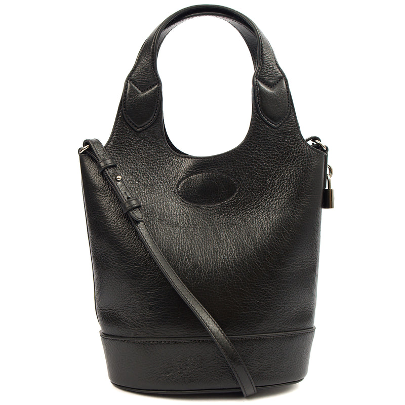 Picture of Mulberry Bucket Bag Lily - Tote  in Black, Crinkle Patent