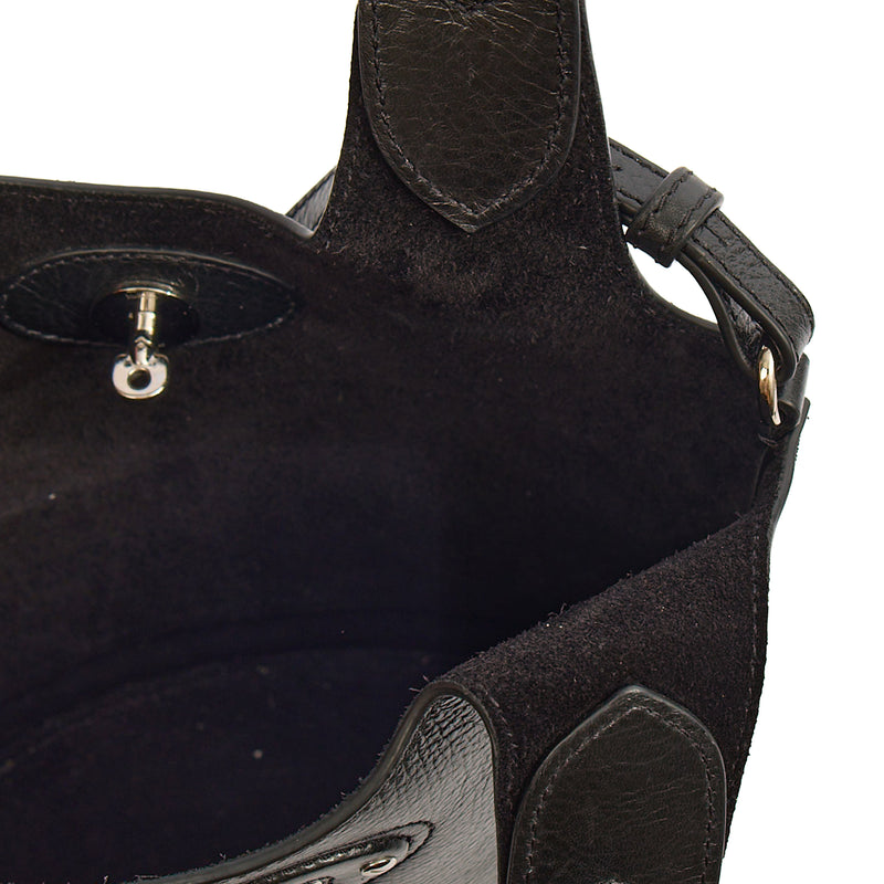 Picture of Mulberry Bucket Bag Lily - Tote  in Black, Crinkle Patent