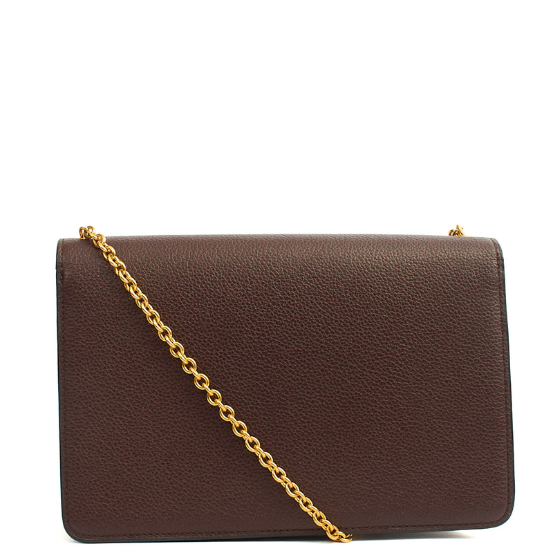 Picture of Mulberry Cross Body Darley in Oxblood, Calfskin Leather