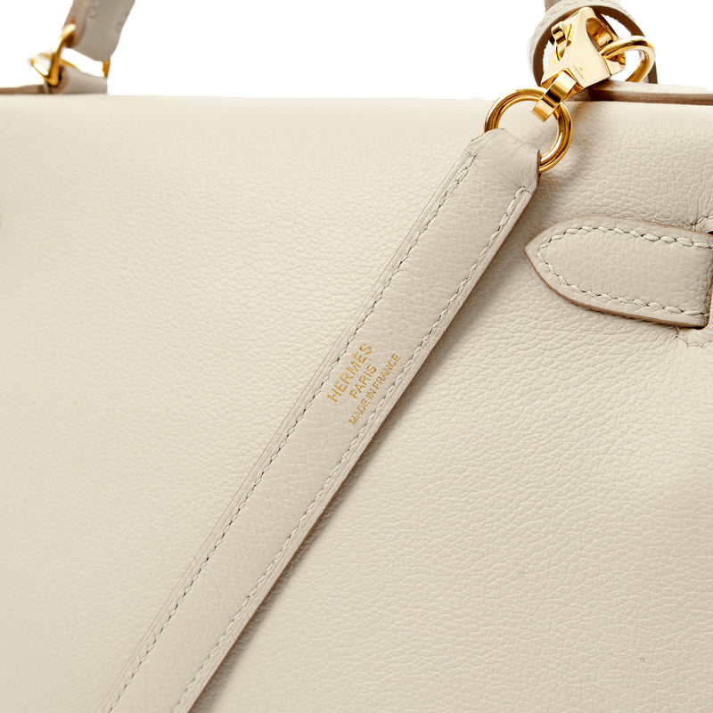 Picture of Hermes Top Handle Kelly 28 in Gris Perle, Evercolour