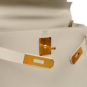 Picture of Hermes Top Handle Kelly 28 in Gris Perle, Evercolour