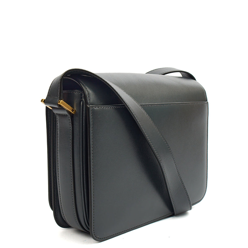 Picture of Saint Laurent Cross Body LE 61 in Grey, Leather