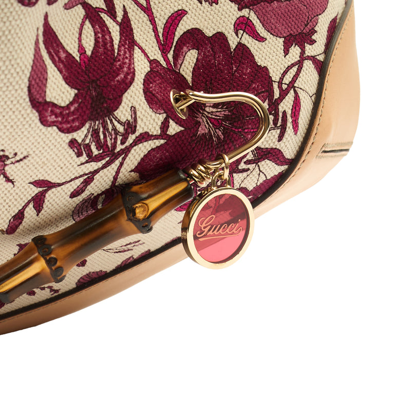 Picture of Gucci Shoulder Bag Bamboo Shoulder in Neutral, Fabric