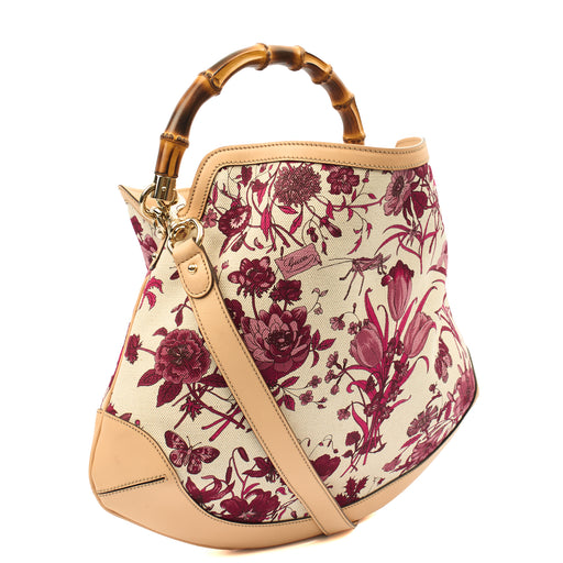 Picture of Gucci Shoulder Bag Bamboo Shoulder in Neutral, Fabric