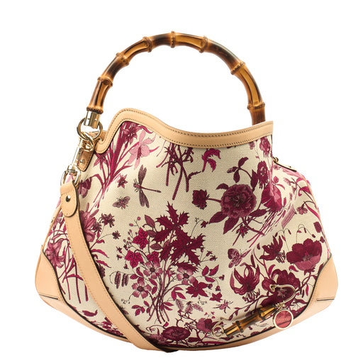 Picture of Gucci Shoulder Bag Bamboo Shoulder in Neutral, Fabric