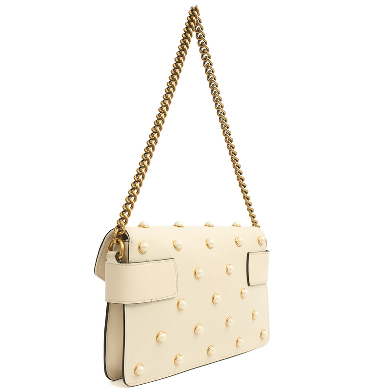 Picture of Gucci Cross Body Queen Margaret in Cream, Leather