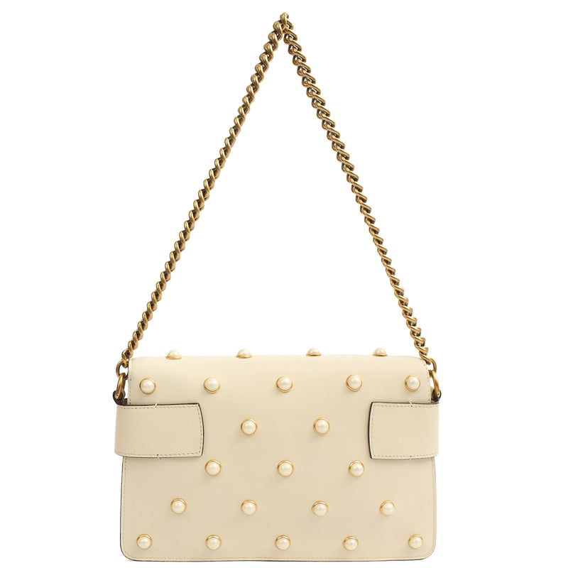 Picture of Gucci Cross Body Queen Margaret in Cream, Leather
