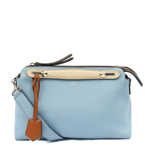 Picture of Fendi Tote By The Way - Medium in Blue, Leather