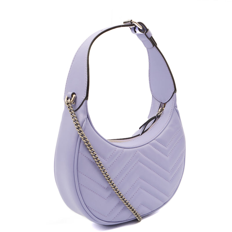 Picture of Gucci Top Handle Half Moon Hobo in Purple, Leather