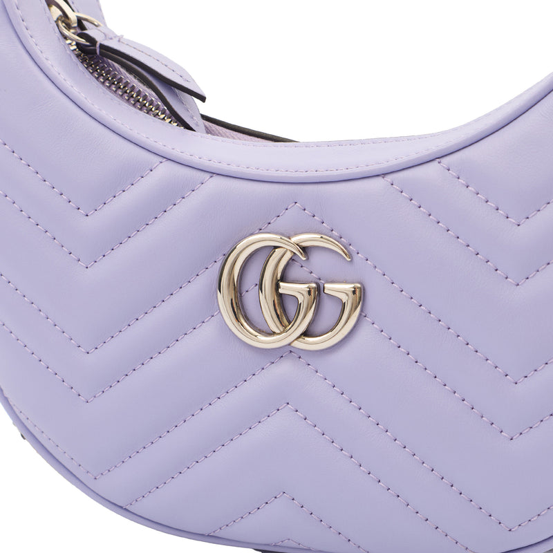Picture of Gucci Top Handle Half Moon Hobo in Purple, Leather
