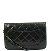 Picture of Chanel Cross Body Wallet on Chain in Blue, Patent Leather