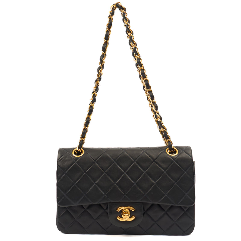 Picture of Chanel Cross Body Classic Double Flap - Small in Navy, Lambskin Leather