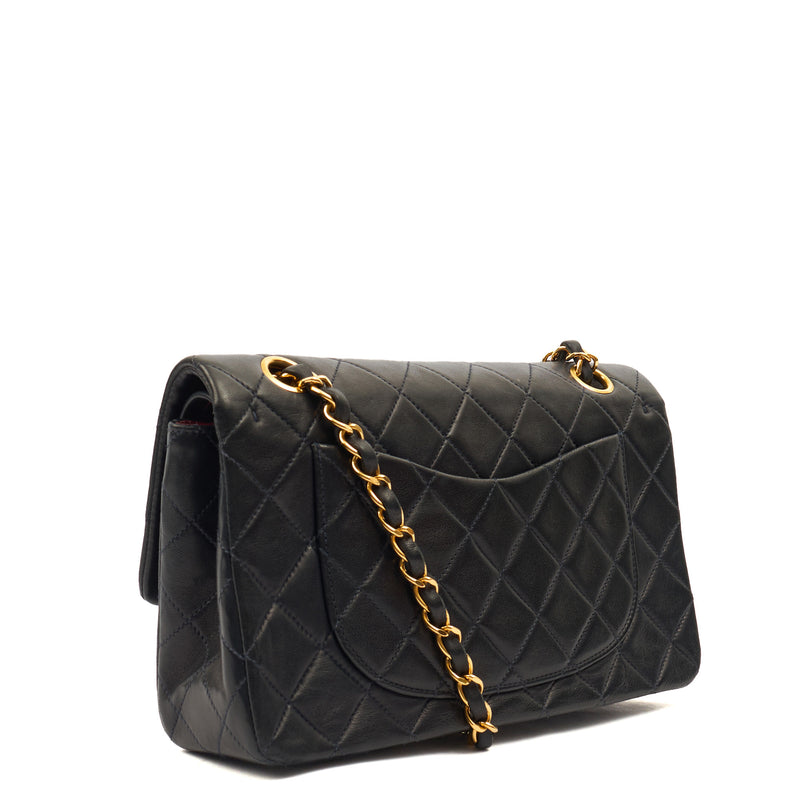 Picture of Chanel Cross Body Classic Double Flap - Small in Navy, Lambskin Leather