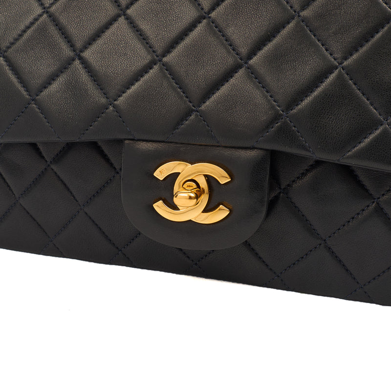 Picture of Chanel Cross Body Classic Double Flap - Small in Navy, Lambskin Leather