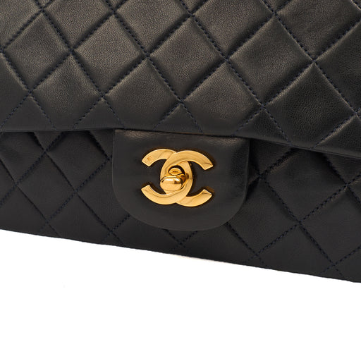 Picture of Chanel Cross Body Classic Double Flap - Small in Navy, Lambskin Leather