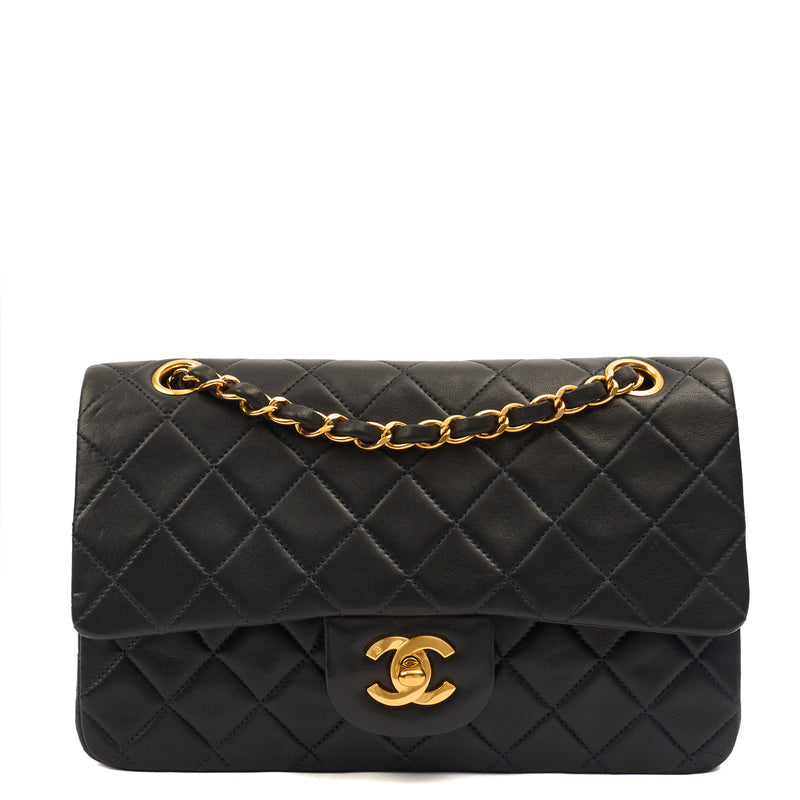Picture of Chanel Cross Body Classic Double Flap - Small in Navy, Lambskin Leather