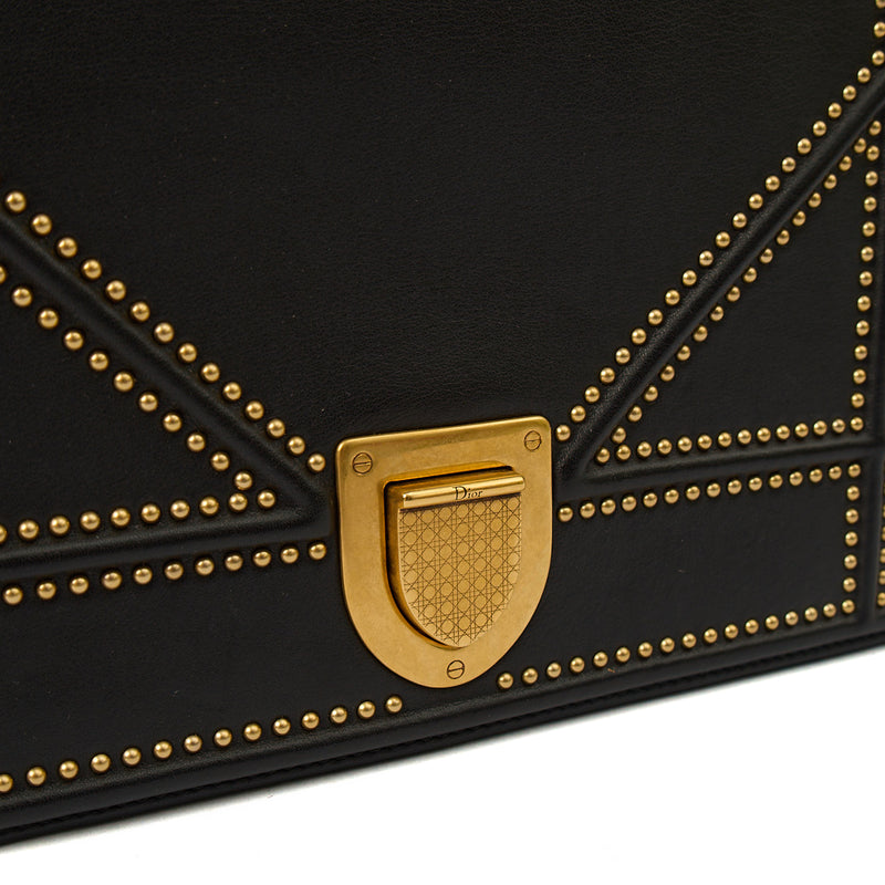 Picture of Christian Dior Cross Body Diorama - Medium in Black, Leather