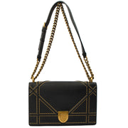 Picture of Christian Dior Cross Body Diorama - Medium in Black, Leather