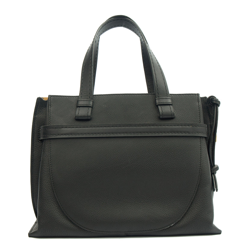 Picture of Loewe Tote Gate - Small in Black, Leather