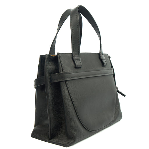 Picture of Loewe Tote Gate - Small in Black, Leather