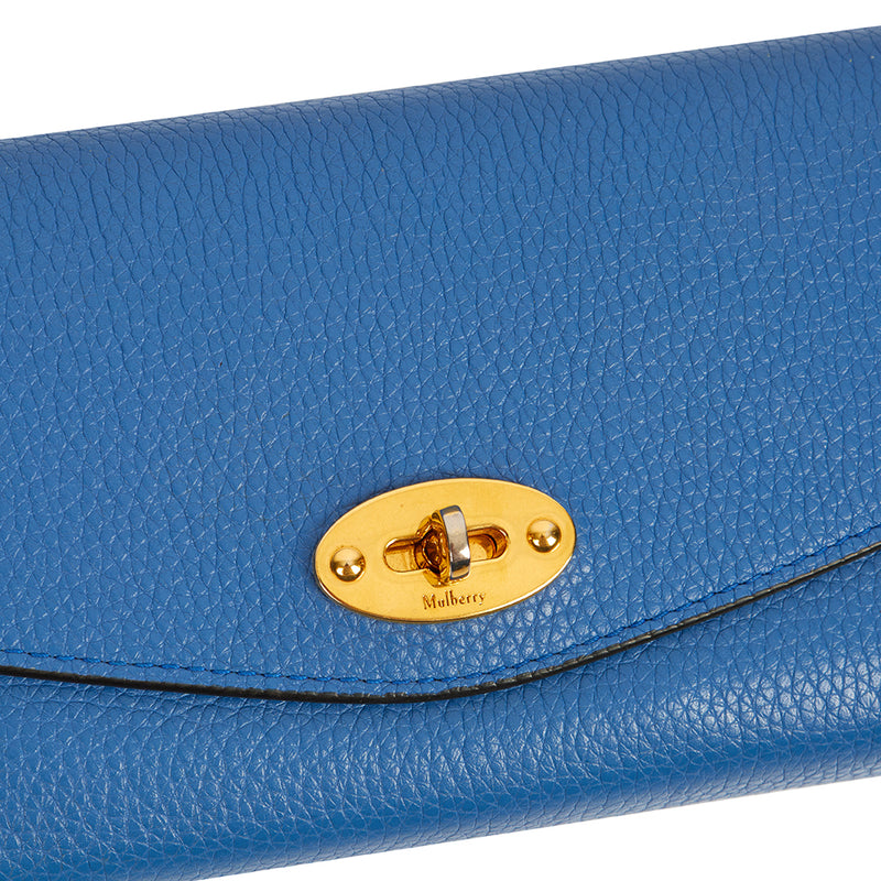 Picture of Mulberry Wallet Darley Wallet - Medium in Porcelain Blue, Calfskin Leather