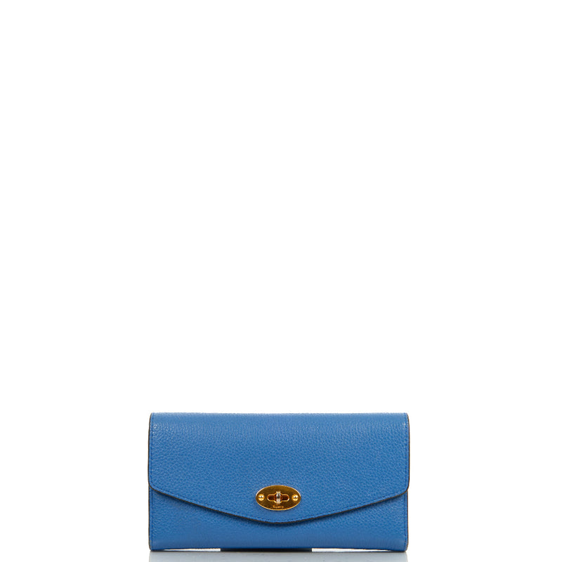 Picture of Mulberry Wallet Darley Wallet - Medium in Porcelain Blue, Calfskin Leather