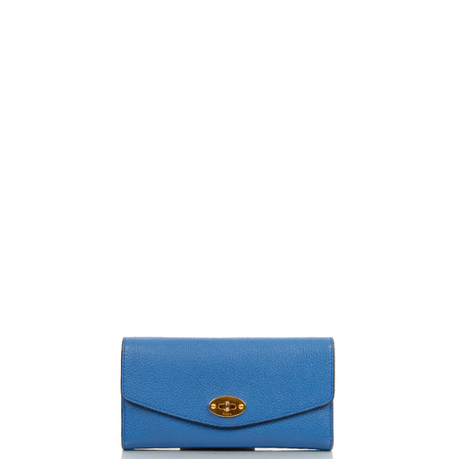 Picture of Mulberry Wallet Darley Wallet - Medium in Porcelain Blue, Calfskin Leather