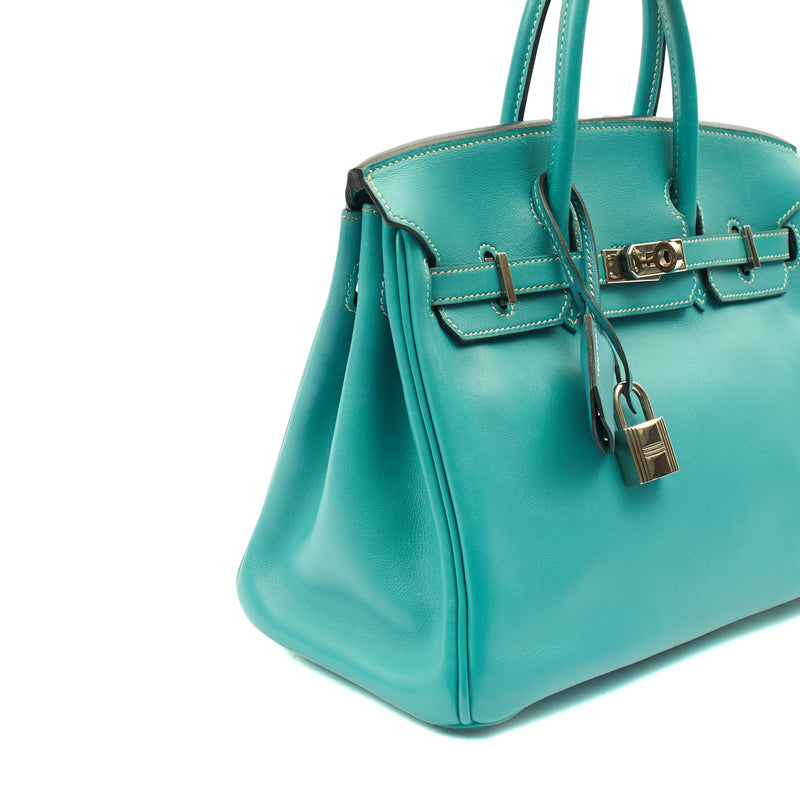 Picture of Hermes Tote Birkin 25 in Bleu Jean, Swift (Gulli35) Leather