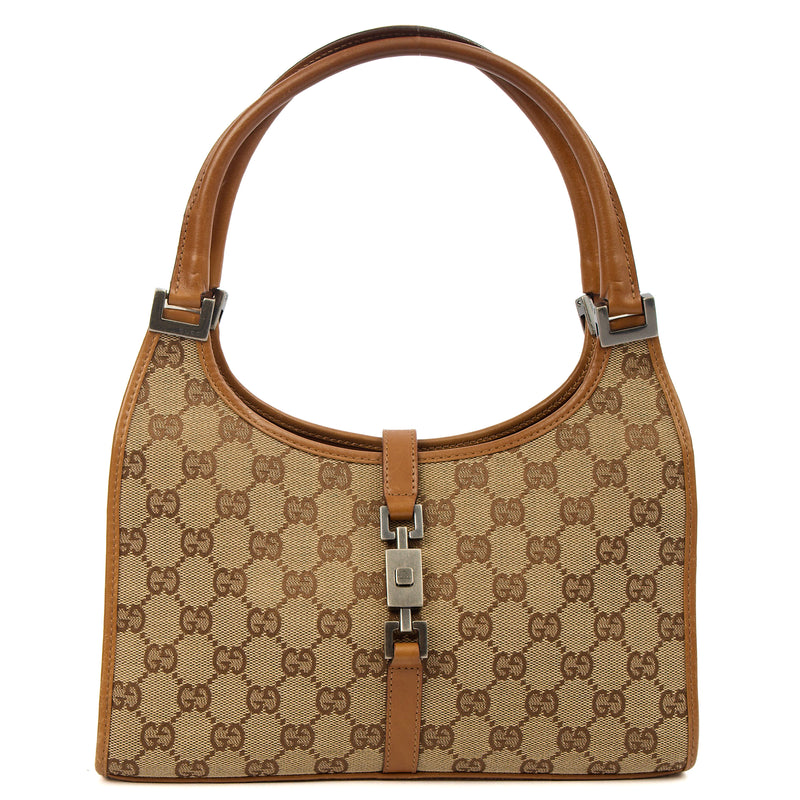 Picture of Gucci Shoulder Bag Jackie in Brown, GG Canvas