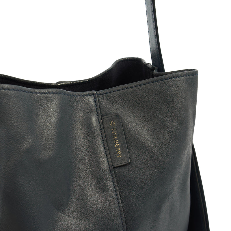 Picture of Mulberry Shoulder Bag Kite - Small in Navy, Leather